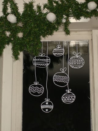 holiday window decal