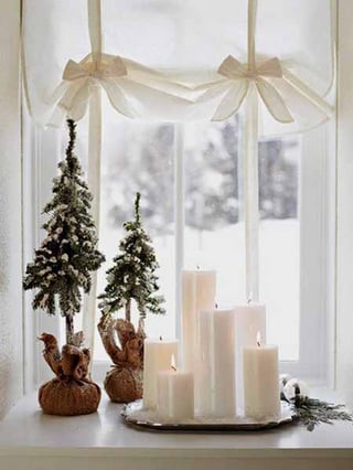 faux snow decor