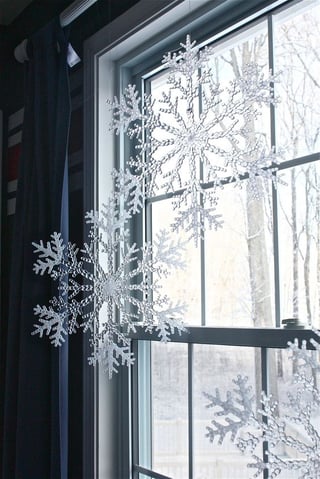 crystal snowflake decor