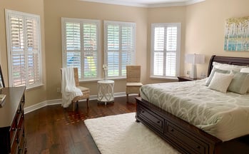 Shutters with Divider Rails